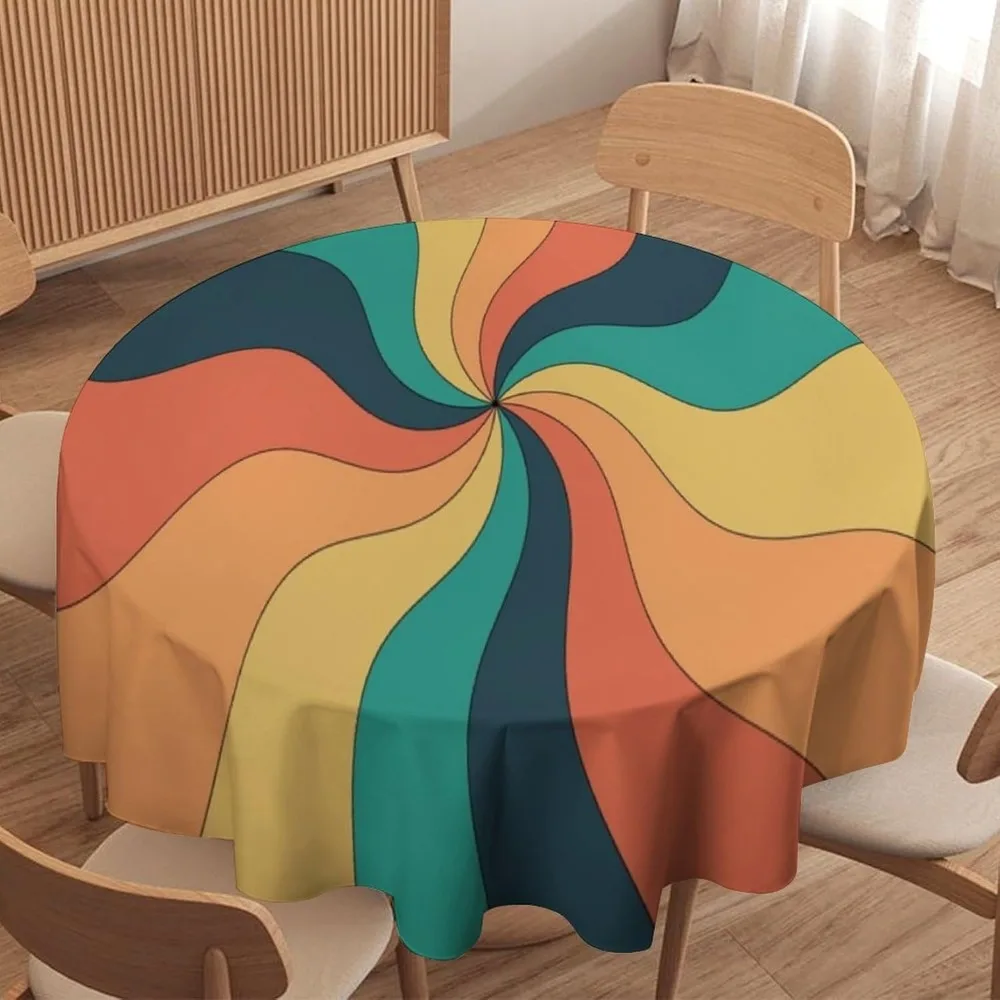 Retro Groovy Swirl Round Table - Century Textile & Sewing Supply Online Shopping recension och pris