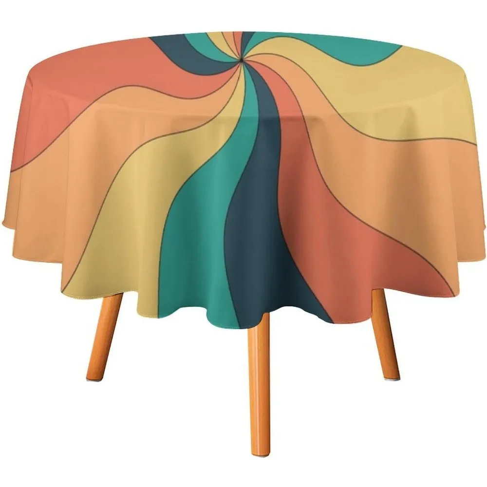 Retro Groovy Swirl Round Table - Century Textile & Sewing Supply Online Shopping recension och pris