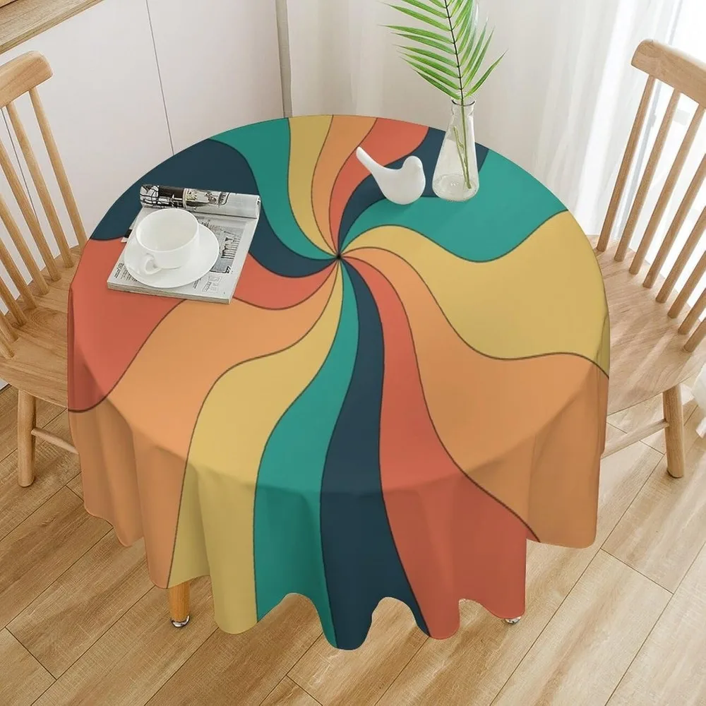 Retro Groovy Swirl Round Table - Century Textile & Sewing Supply Online Shopping recension och pris