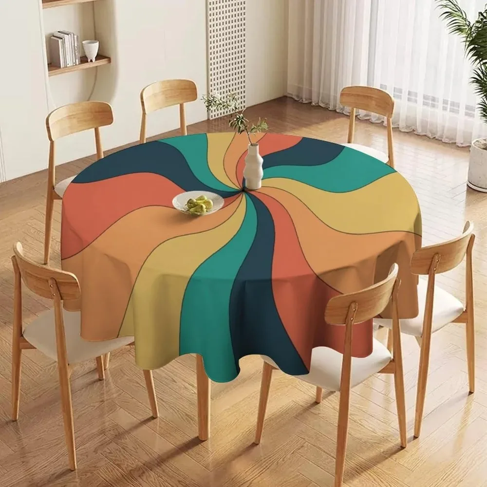 Retro Groovy Swirl Round Table - Century Textile & Sewing Supply Online Shopping recension och pris