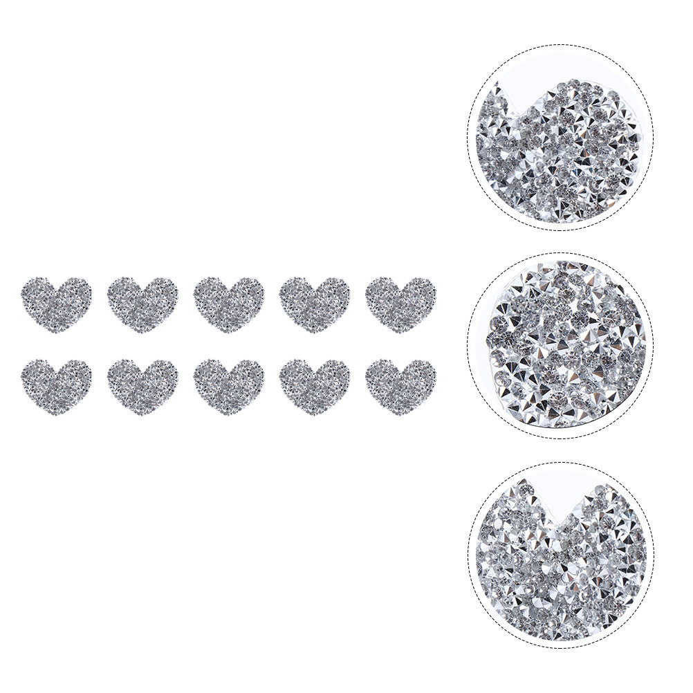 10Pcs Heart Shaped Embroidery  - Sewing Recycle recension och pris