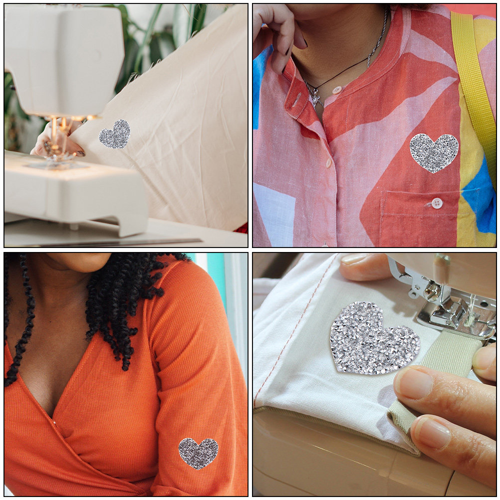 10Pcs Heart Shaped Embroidery  - Sewing Recycle recension och pris