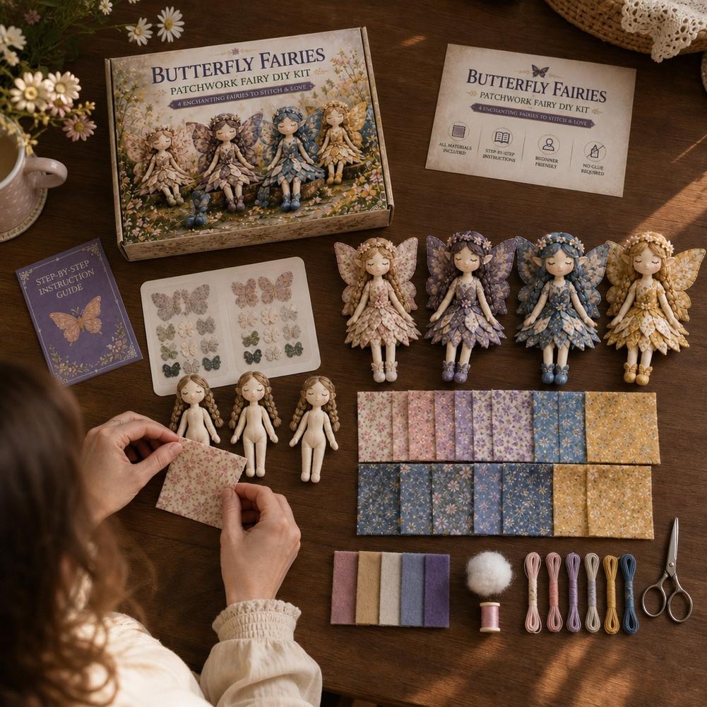 DIY Fairy Patchwork Sewing Kit - Is Sewing A Textile Craft recension och pris