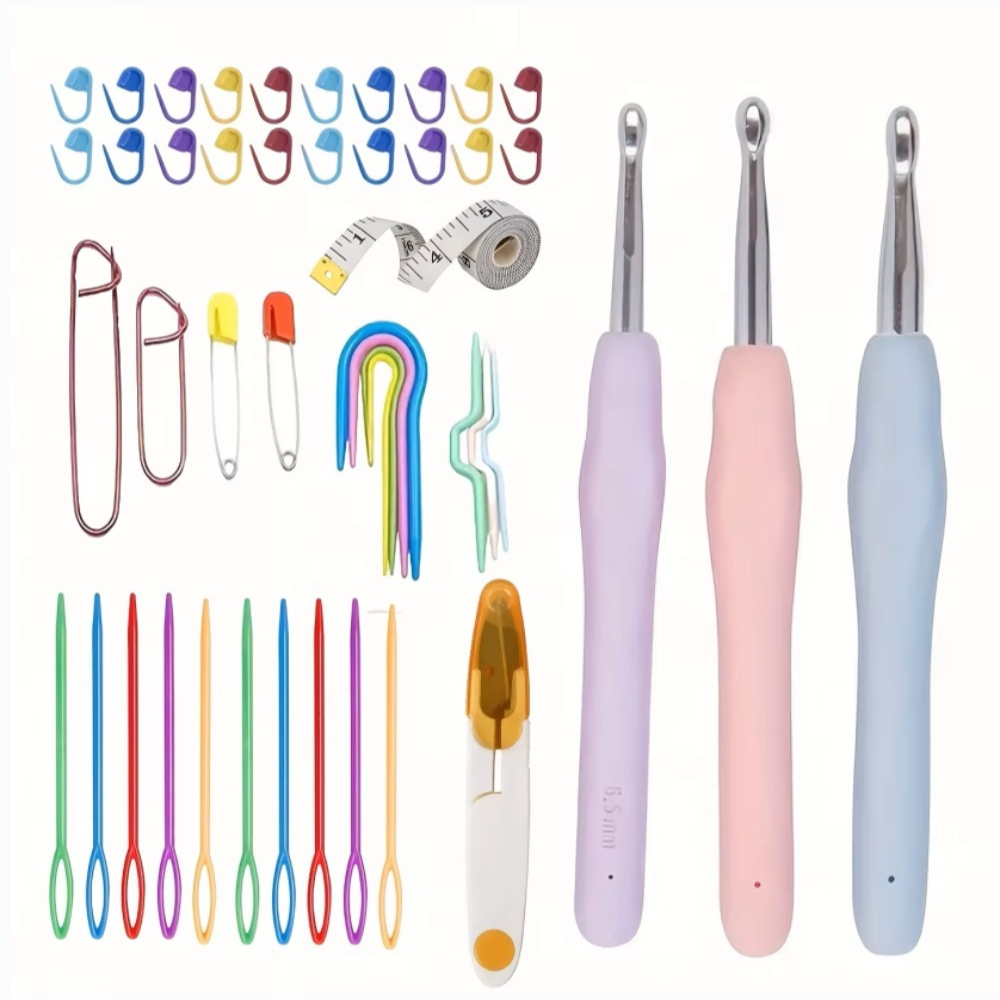 Ergonomic Crochet Hooks Set La - Textile Sewing Kit recension och pris