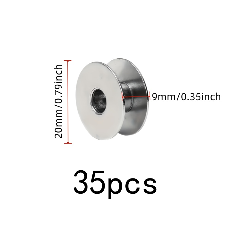 35 pcs Aluminum Sewing Bobbins - Sewing Thread Production recension och pris