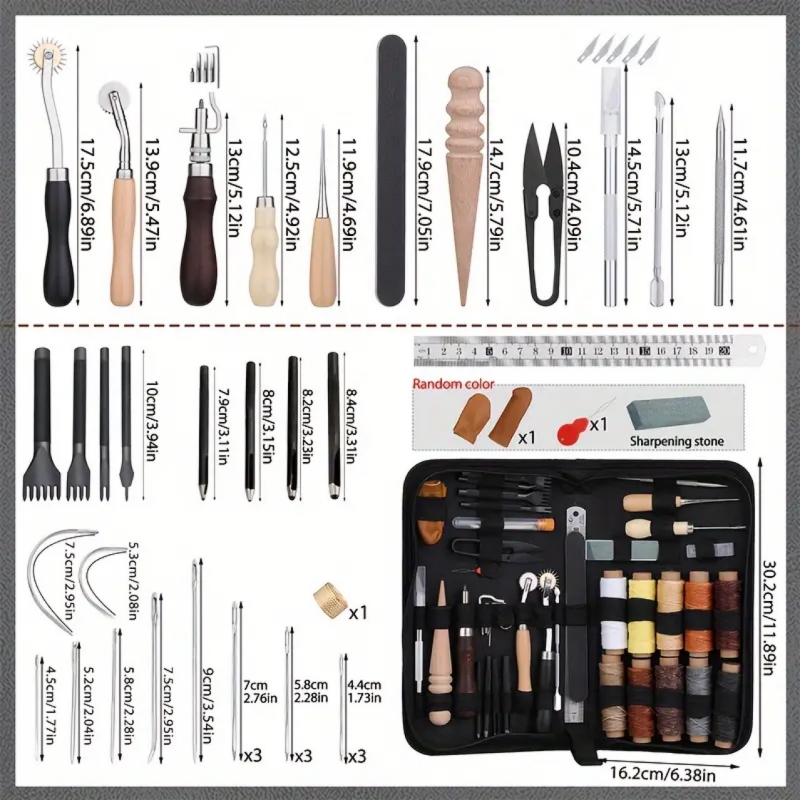 Shoe Leather Sewing Kit with A - Sewing Thread Production recension och pris