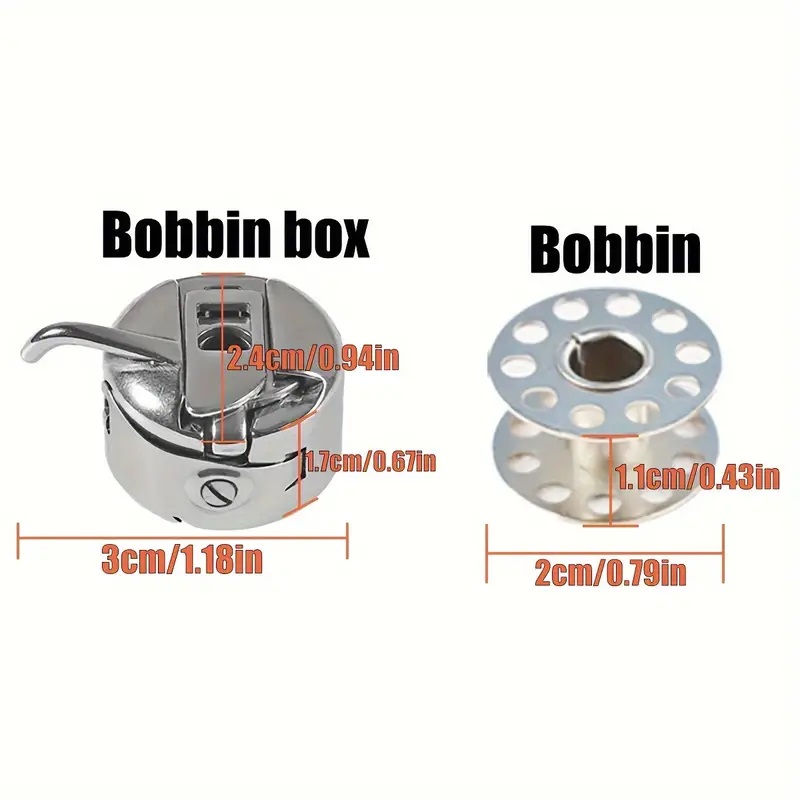 Bobbin Case and Metal Bobbins  - Textile Sewing Kit recension och pris